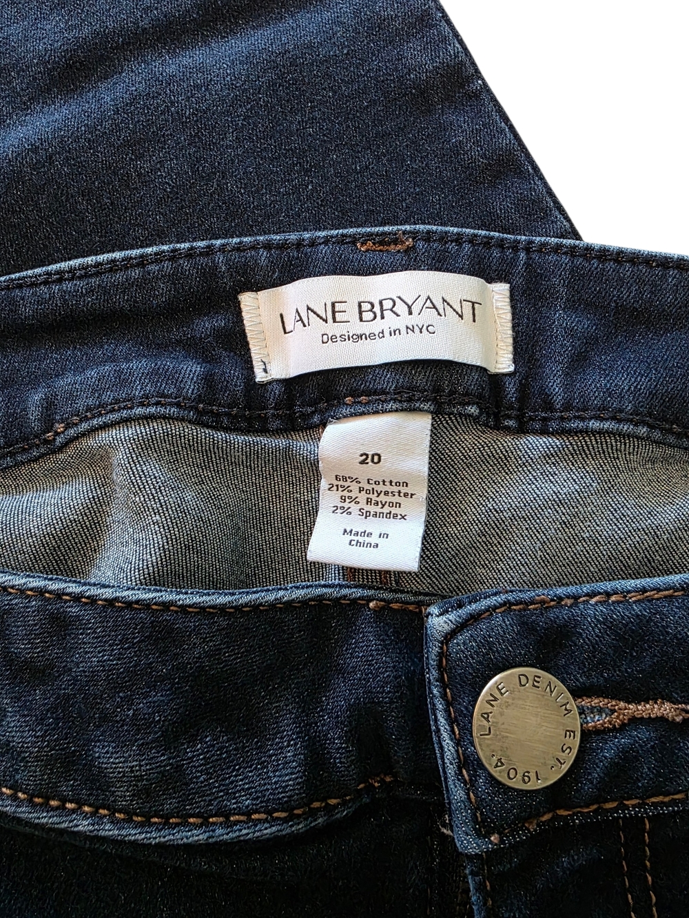 Lane Bryant Dark Wash Boot Cut Jeans